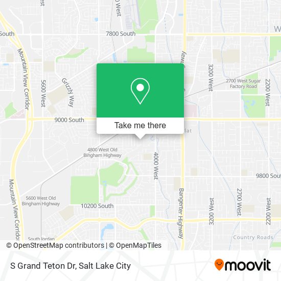 S Grand Teton Dr map