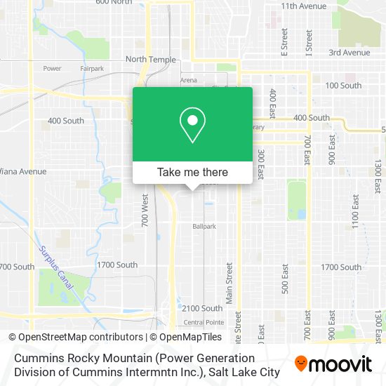 Mapa de Cummins Rocky Mountain (Power Generation Division of Cummins Intermntn Inc.)