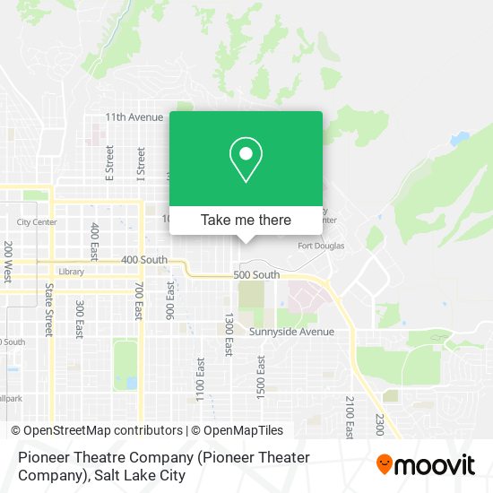 Mapa de Pioneer Theatre Company (Pioneer Theater Company)