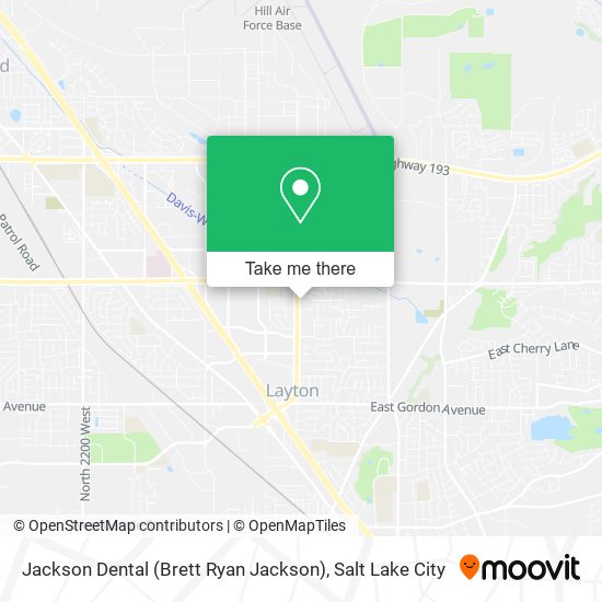Mapa de Jackson Dental (Brett Ryan Jackson)