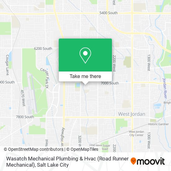 Mapa de Wasatch Mechanical Plumbing & Hvac (Road Runner Mechanical)