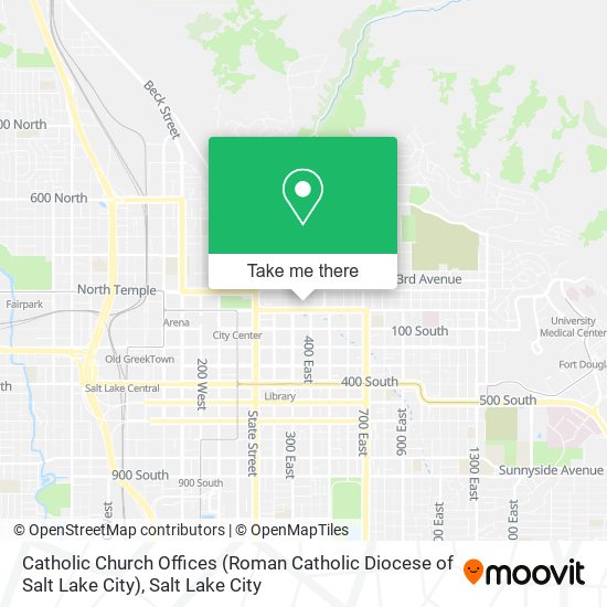 Catholic Church Offices (Roman Catholic Diocese of Salt Lake City) map