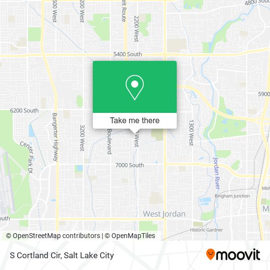 S Cortland Cir map