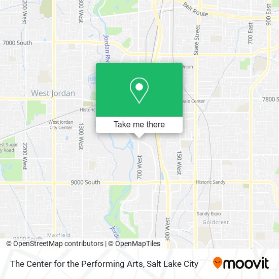 The Center for the Performing Arts map