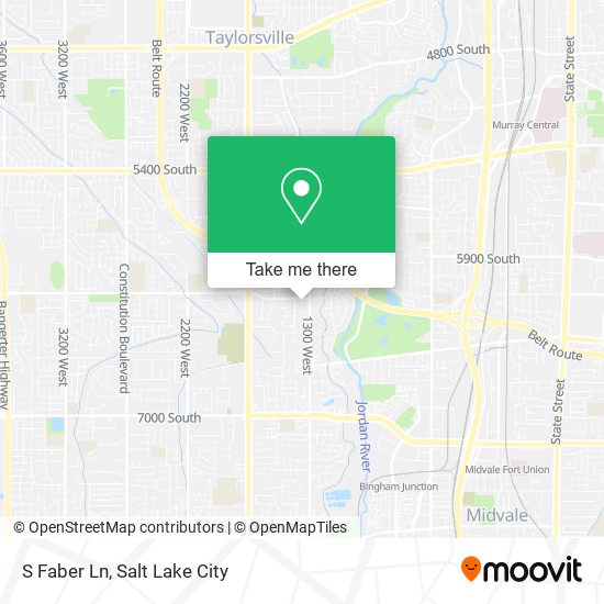 S Faber Ln map