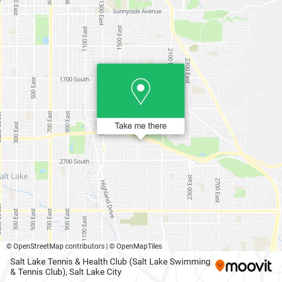 Salt Lake Tennis & Health Club map