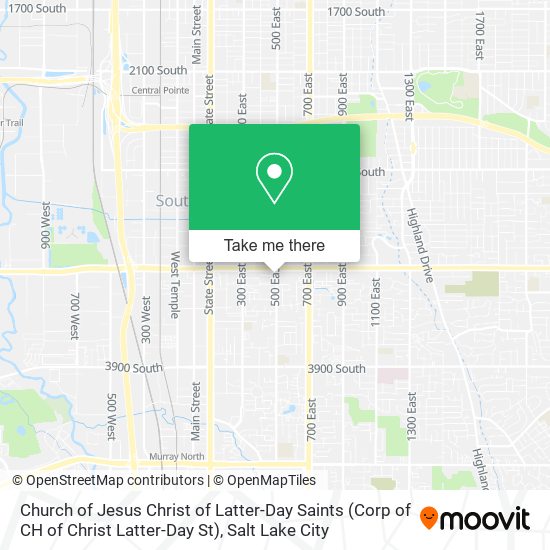 Mapa de Church of Jesus Christ of Latter-Day Saints (Corp of CH of Christ Latter-Day St)