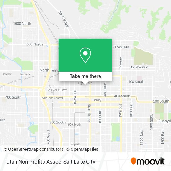 Utah Non Profits Assoc map