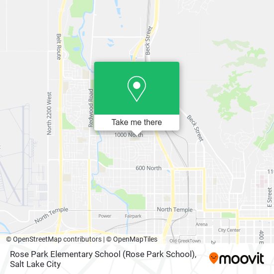 Mapa de Rose Park Elementary School