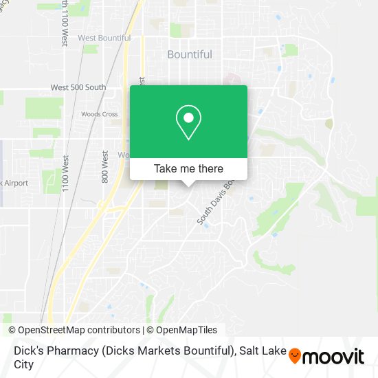 Mapa de Dick's Pharmacy (Dicks Markets Bountiful)