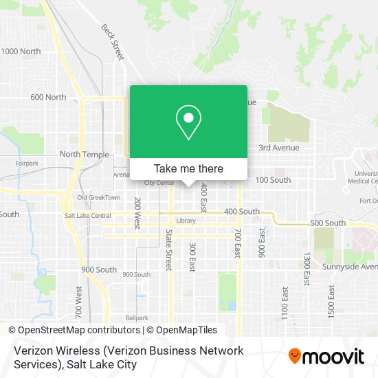 Verizon Wireless (Verizon Business Network Services) map