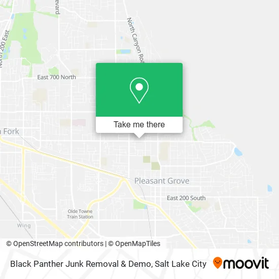 Black Panther Junk Removal & Demo map
