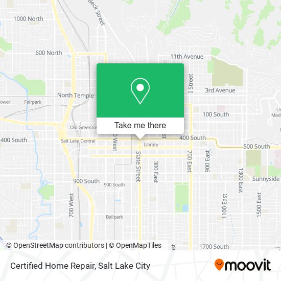 Certified Home Repair map