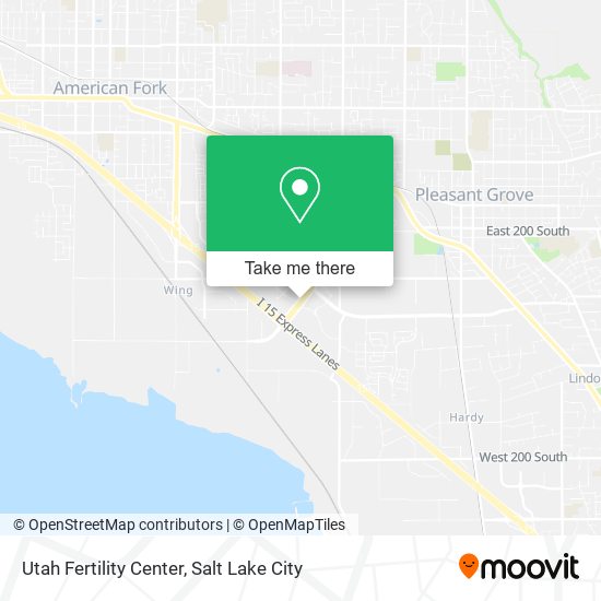 Mapa de Utah Fertility Center