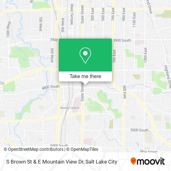 S Brown St & E Mountain View Dr map