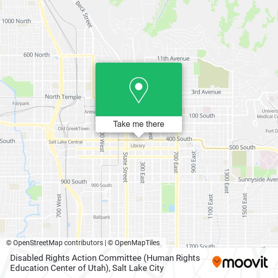 Mapa de Disabled Rights Action Committee (Human Rights Education Center of Utah)