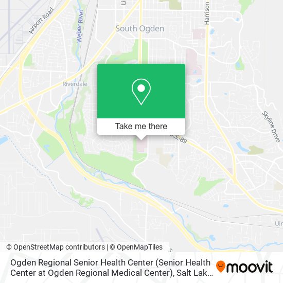 Mapa de Ogden Regional Senior Health Center (Senior Health Center at Ogden Regional Medical Center)