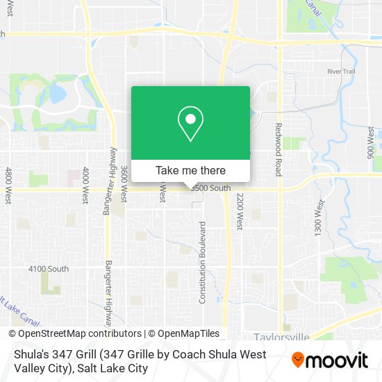 Mapa de Shula's 347 Grill (347 Grille by Coach Shula West Valley City)