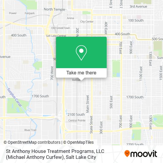 St Anthony House Treatment Programs, LLC (Michael Anthony Curfew) map