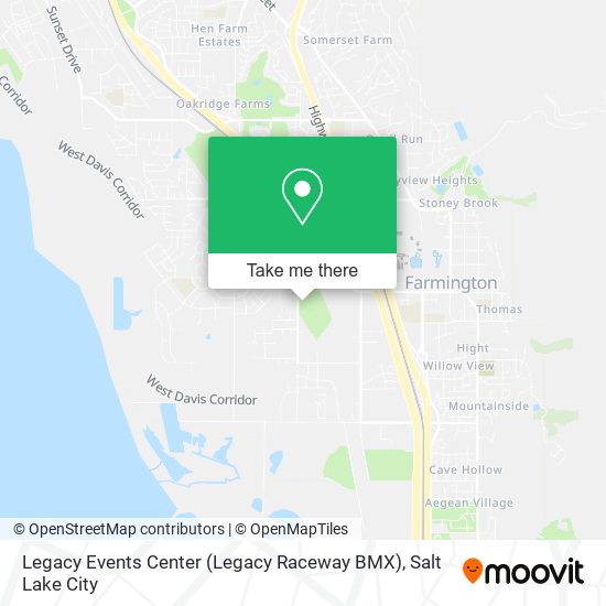 Mapa de Legacy Events Center (Legacy Raceway BMX)