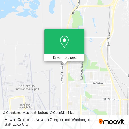 Mapa de Hawaii California Nevada Oregon and Washington