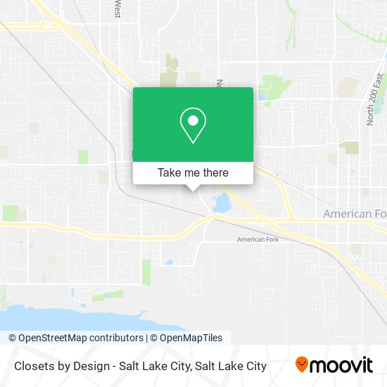 Closets by Design - Salt Lake City map