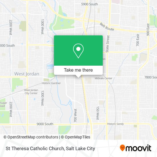 St Theresa Catholic Church map