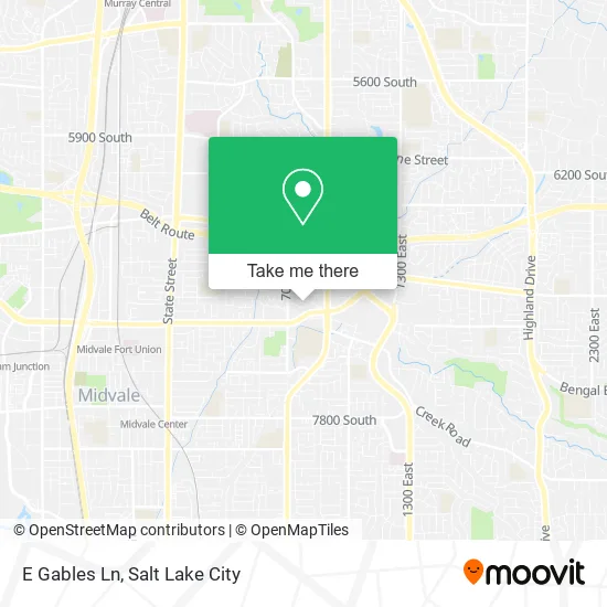 E Gables Ln map