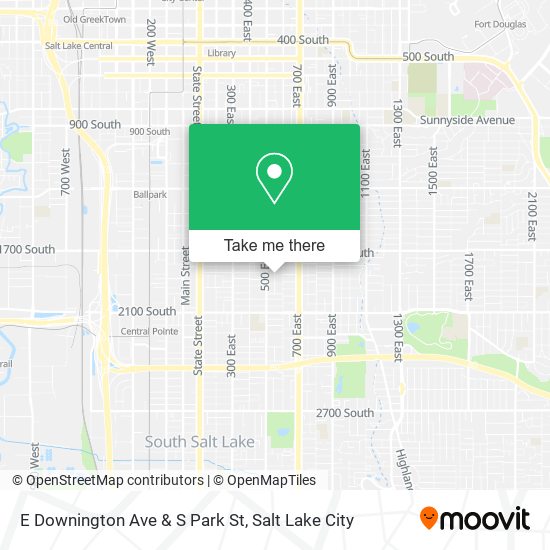 E Downington Ave & S Park St map