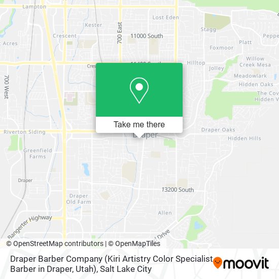 Mapa de Draper Barber Company (Kiri Artistry Color Specialist Barber in Draper, Utah)