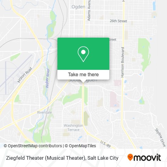 Mapa de Ziegfeld Theater (Musical Theater)