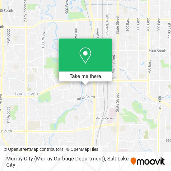 Murray City (Murray Garbage Department) map