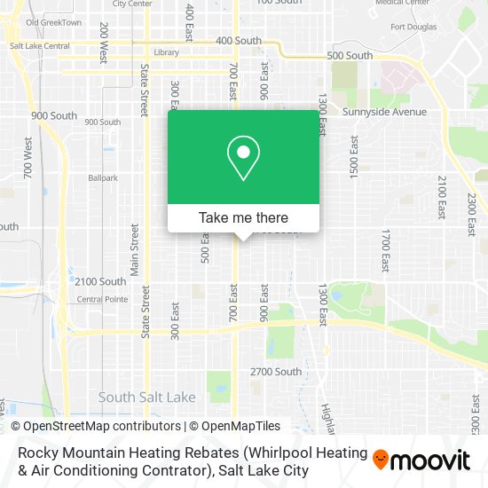 Mapa de Rocky Mountain Heating Rebates (Whirlpool Heating & Air Conditioning Contrator)