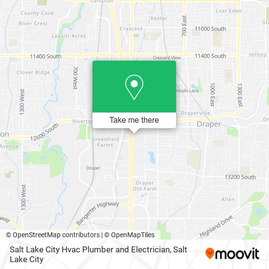 Salt Lake City Hvac Plumber and Electrician map