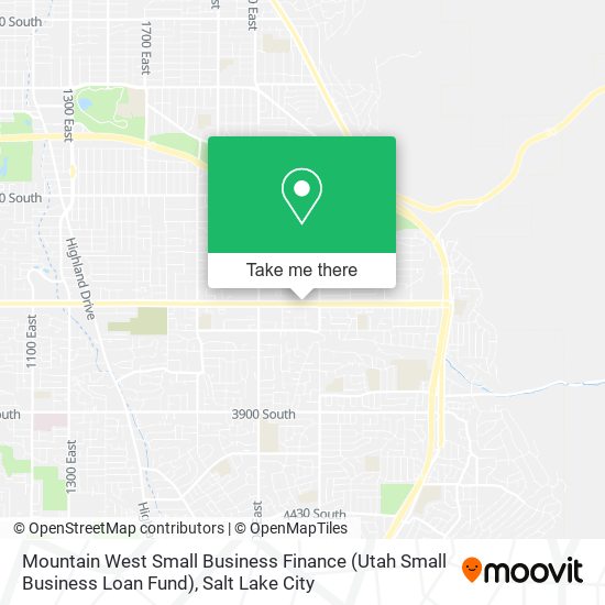 Mapa de Mountain West Small Business Finance (Utah Small Business Loan Fund)