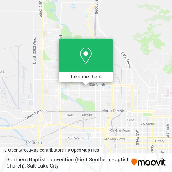 Southern Baptist Convention (First Southern Baptist Church) map