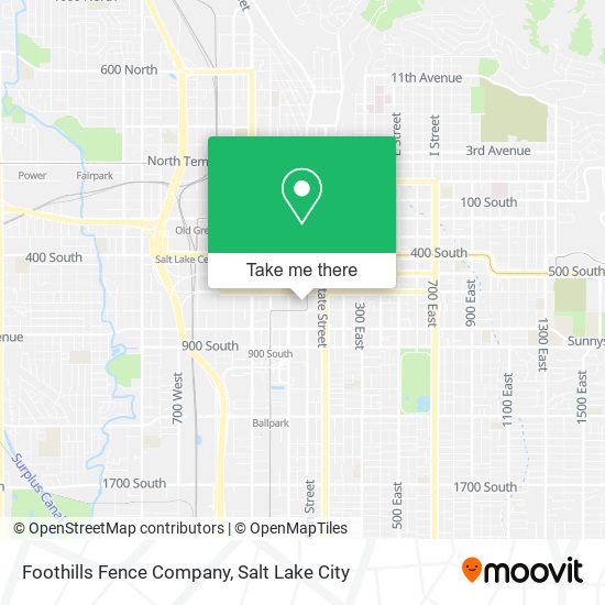Foothills Fence Company map