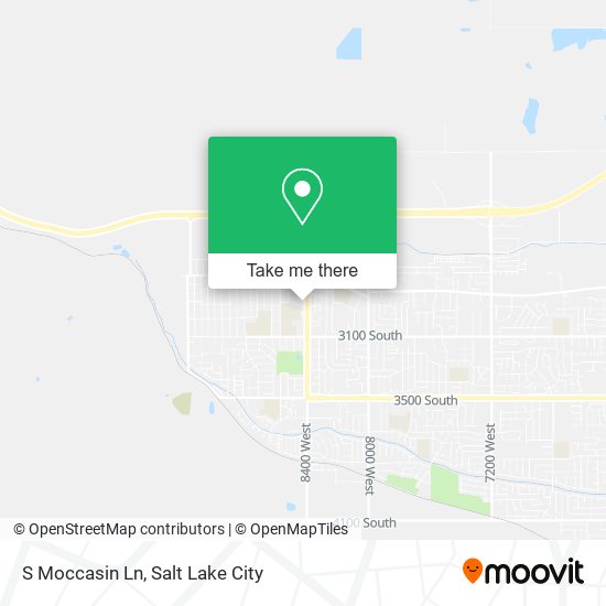 S Moccasin Ln map