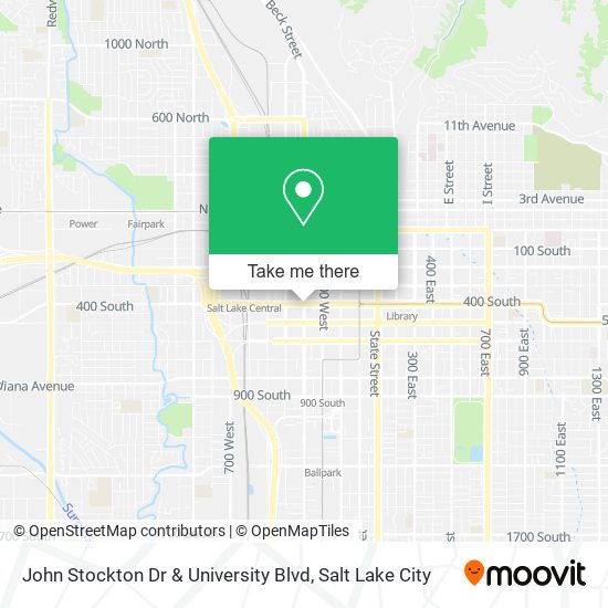 John Stockton Dr & University Blvd map