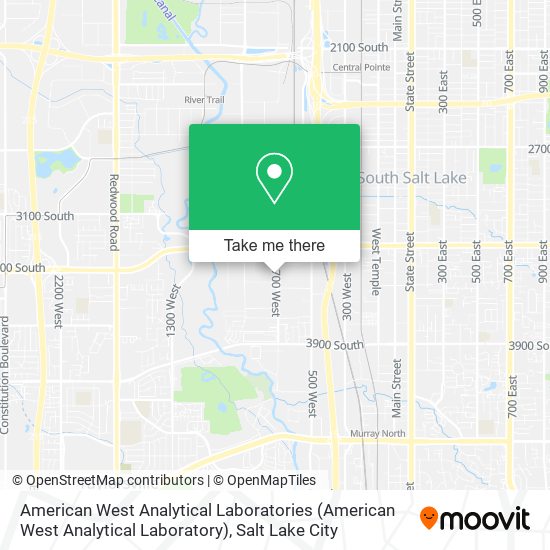 Mapa de American West Analytical Laboratories