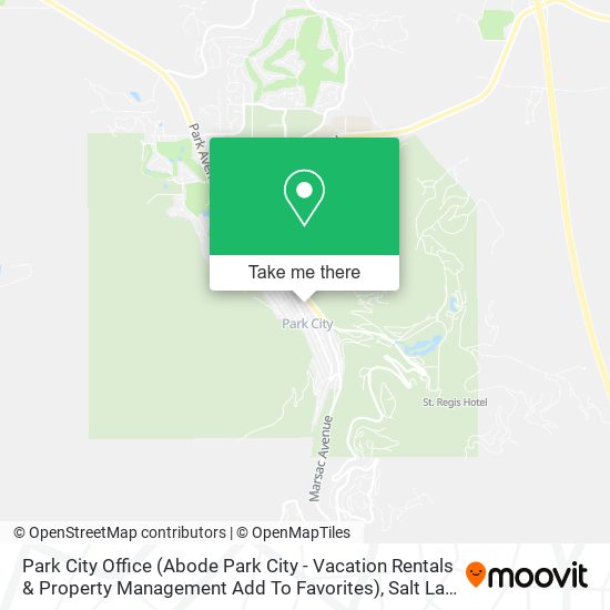 Mapa de Park City Office (Abode Park City - Vacation Rentals & Property Management Add To Favorites)
