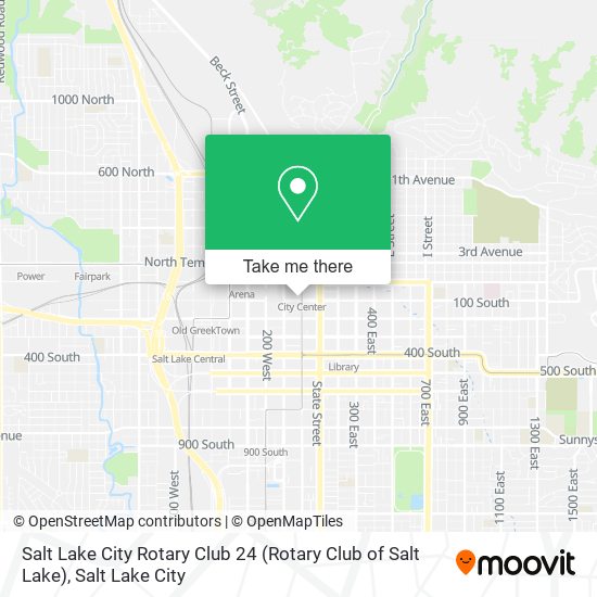 Salt Lake City Rotary Club 24 (Rotary Club of Salt Lake) map
