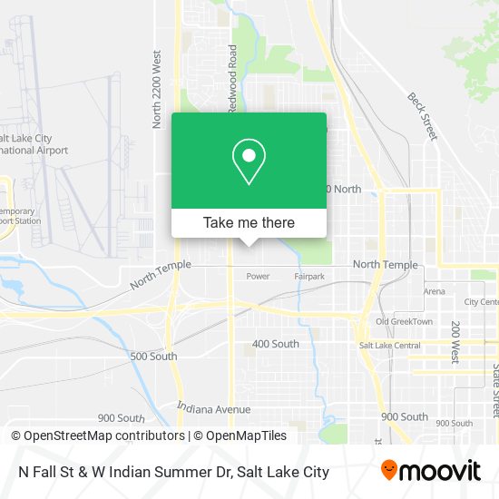 N Fall St & W Indian Summer Dr map