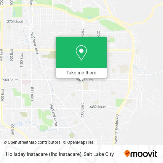 Holladay Instacare (Ihc Instacare) map
