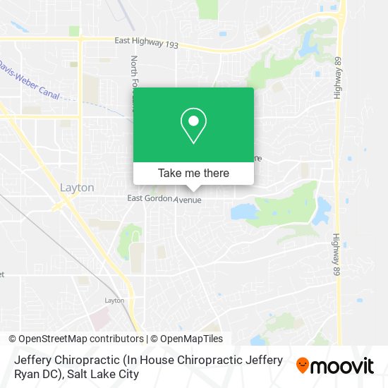 Jeffery Chiropractic (In House Chiropractic Jeffery Ryan DC) map