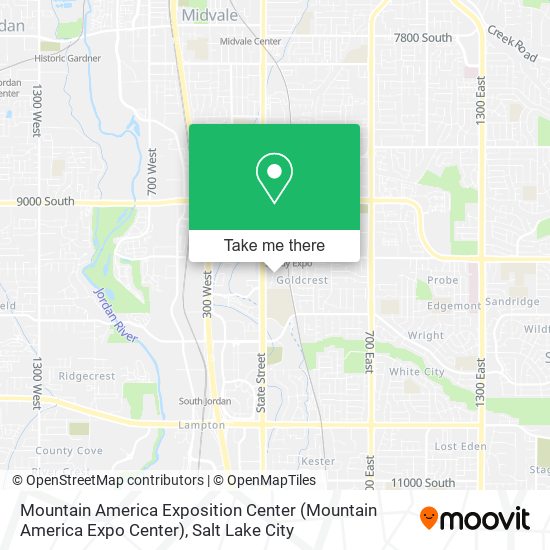 Mapa de Mountain America Exposition Center