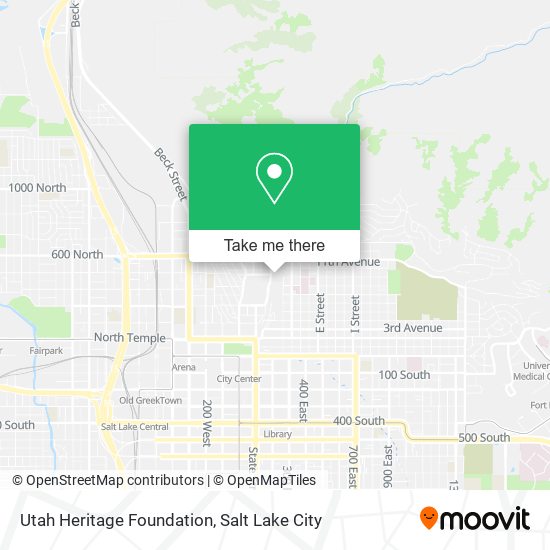 Utah Heritage Foundation map