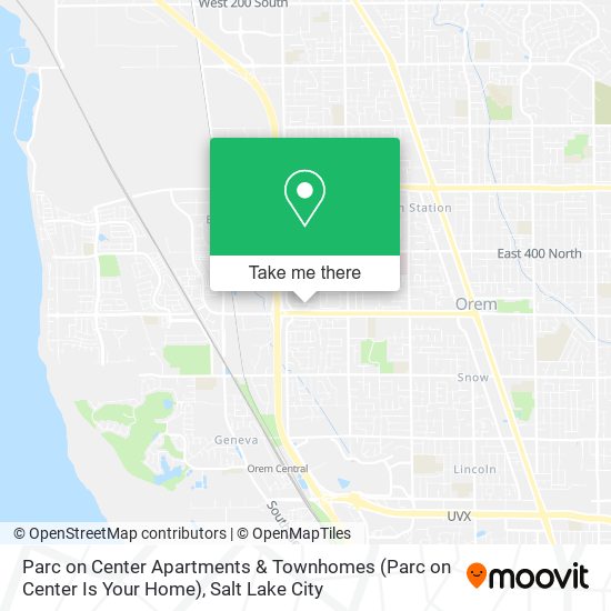 Mapa de Parc on Center Apartments & Townhomes (Parc on Center Is Your Home)