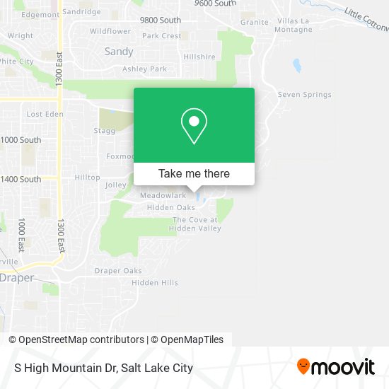 S High Mountain Dr map