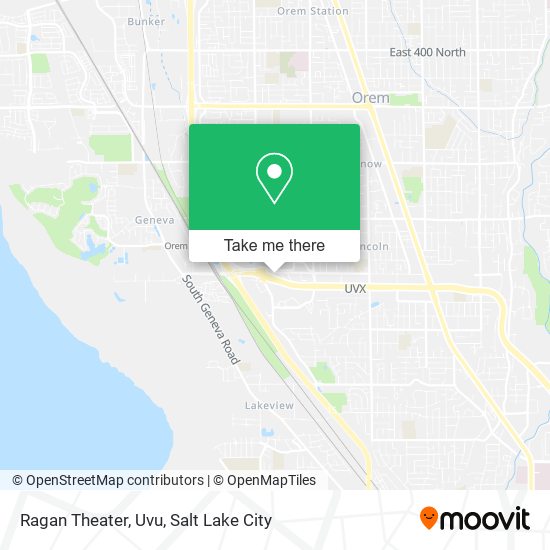 Ragan Theater, Uvu map